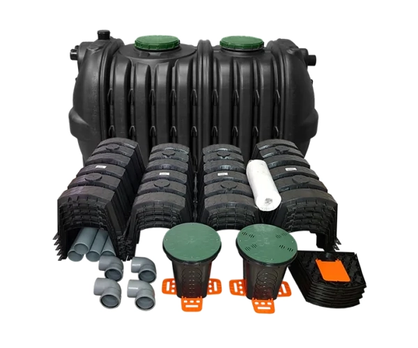 Oczyszczalnia osadnikowa z tunelami rozsączającymi 3000L