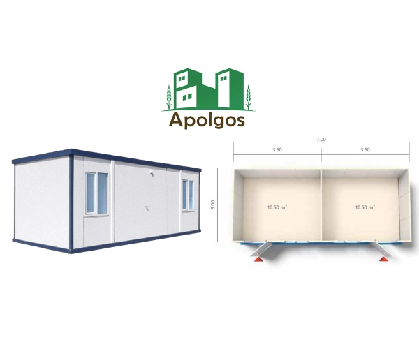 Kontener Mieszkalny 700 x 300 Dwa pokoje