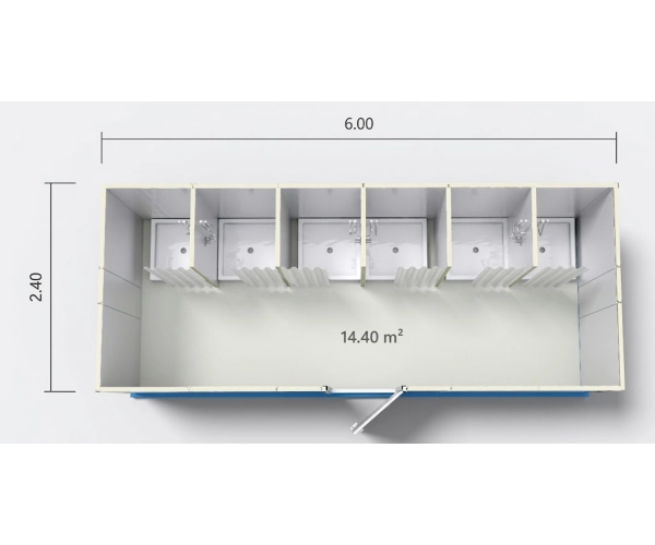 Kontener Sanitarny 6x2.4